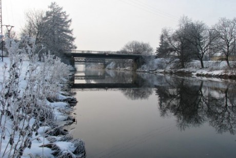 052 Silniční a železniční most přes laterální kanál 4.1.2011